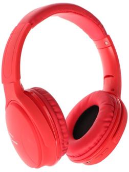 Наушники ELTRONIC 4466, беспроводные, полноразмерные, BT, microSD, FM, микрофон, AUX,красные