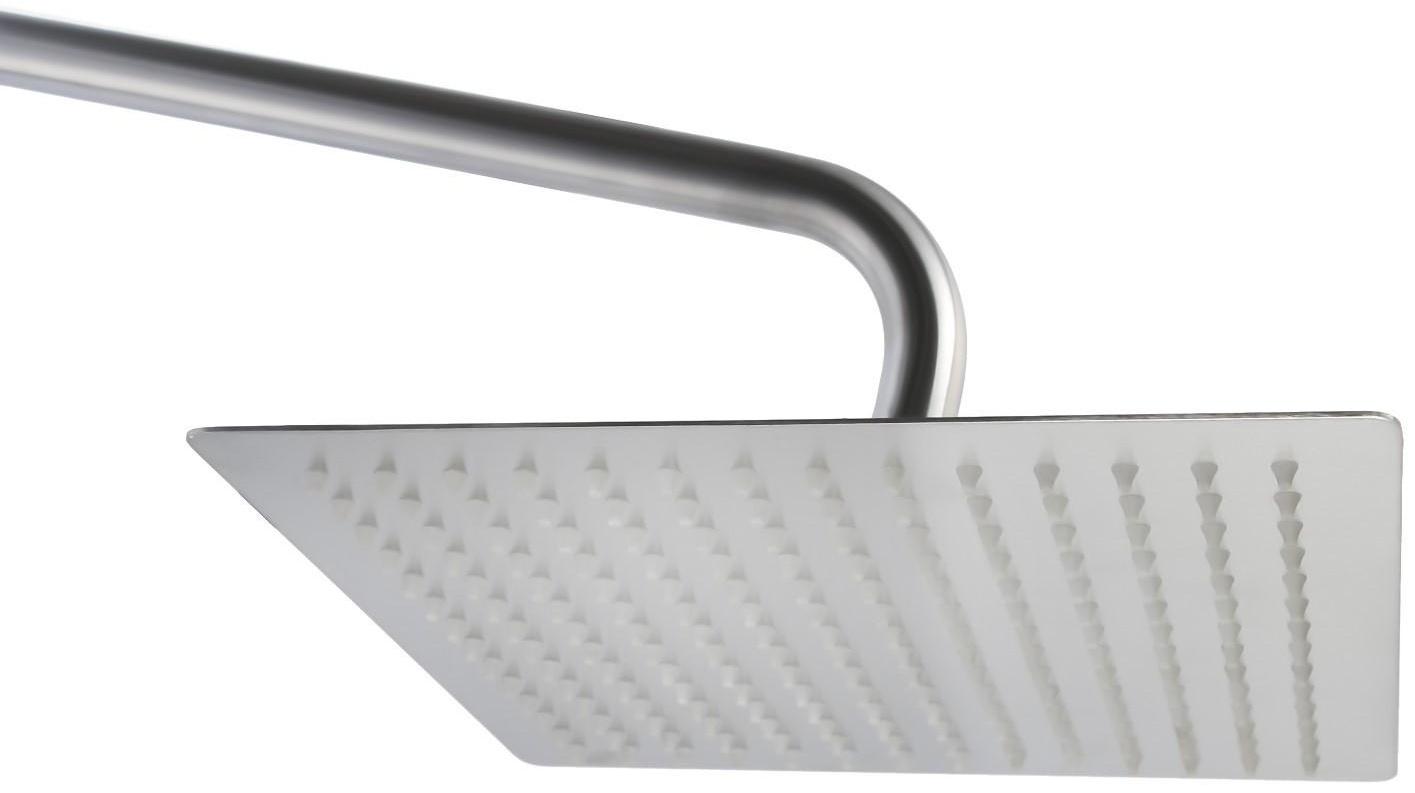 Душевая система Accoona A83206, однорычажный, излив 183 мм, тропический душ, лейка, сатин