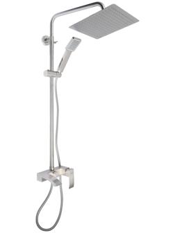 Душевая система Accoona A83206, однорычажный, излив 183 мм, тропический душ, лейка, сатин