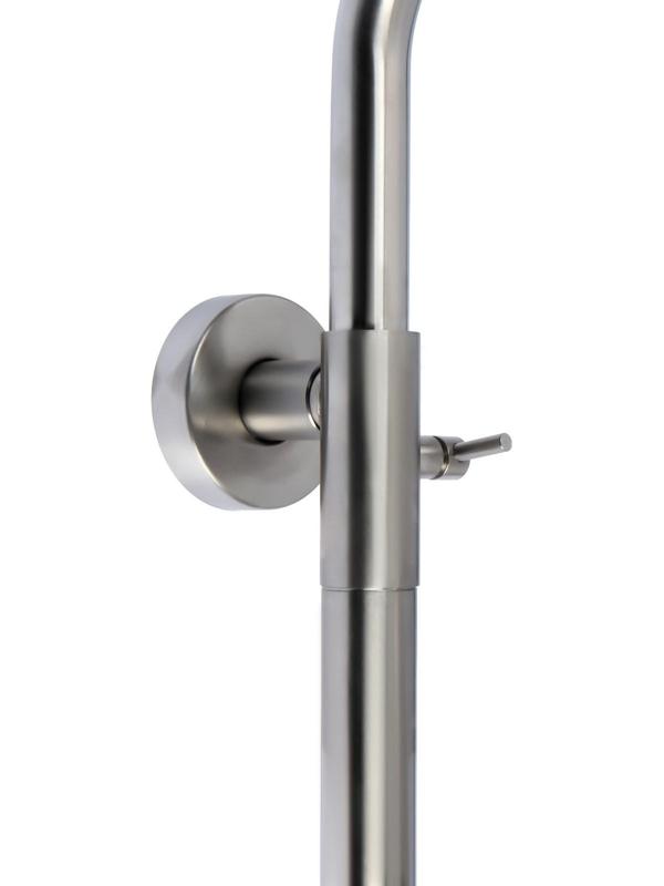 Душевая система Accoona A83206, однорычажный, излив 183 мм, тропический душ, лейка, сатин