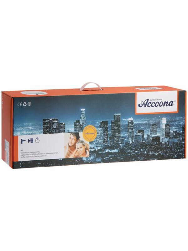 Душевая система Accoona A83206, однорычажный, излив 183 мм, тропический душ, лейка, сатин