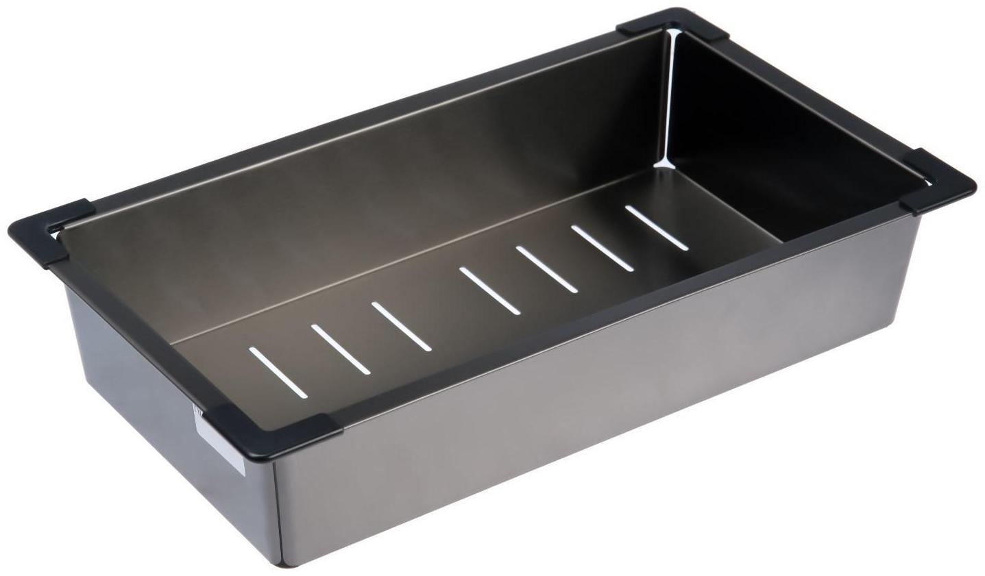 Корзина для сушки на раковину AFLORN AF90234F, 37х21х8 см, нержавеющая сталь, графит