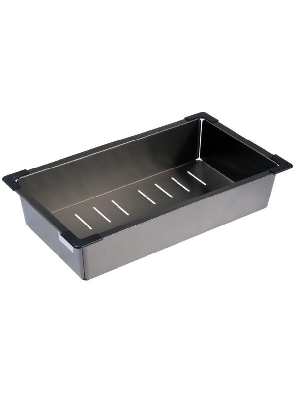 Корзина для сушки на раковину AFLORN AF90234F, 37х21х8 см, нержавеющая сталь, графит