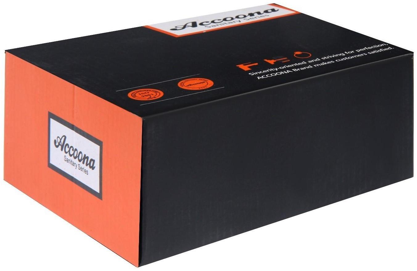 Смеситель для биде Accoona A3290F-4, с гигиеническим душем, настенный, черный