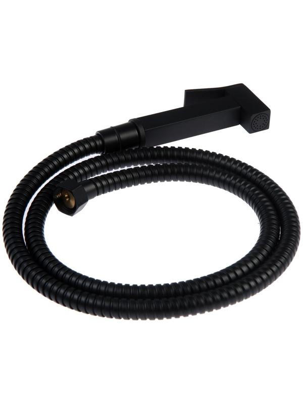 Смеситель для биде Accoona A3290F-4, с гигиеническим душем, настенный, черный