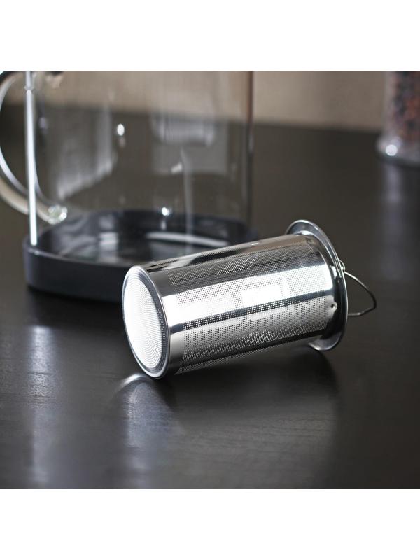 Чайник стеклянный заварочный «Хюгге», 600 мл, с металлическим ситом