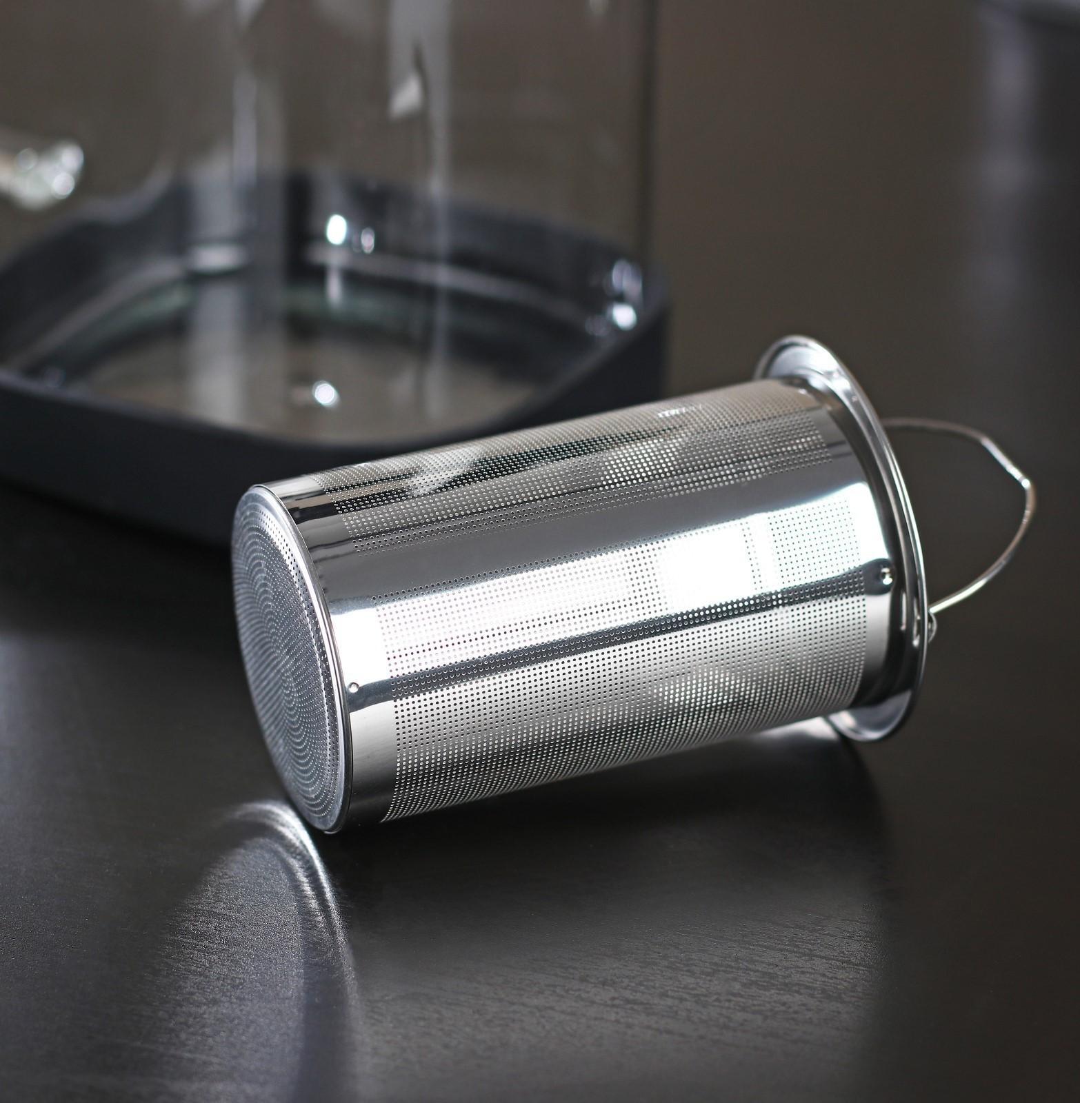 Чайник стеклянный заварочный «Хюгге», 1 л, с металлическим ситом