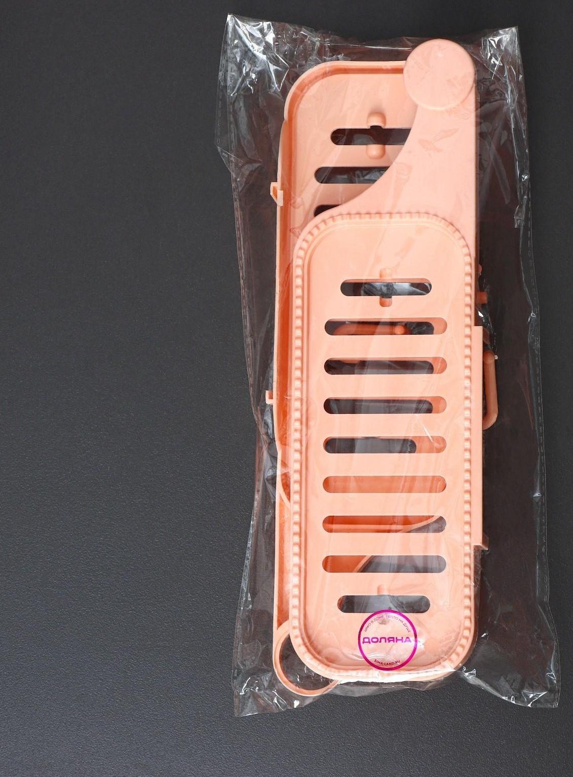 Полочка угловая на присосках Доляна, цвет МИКС