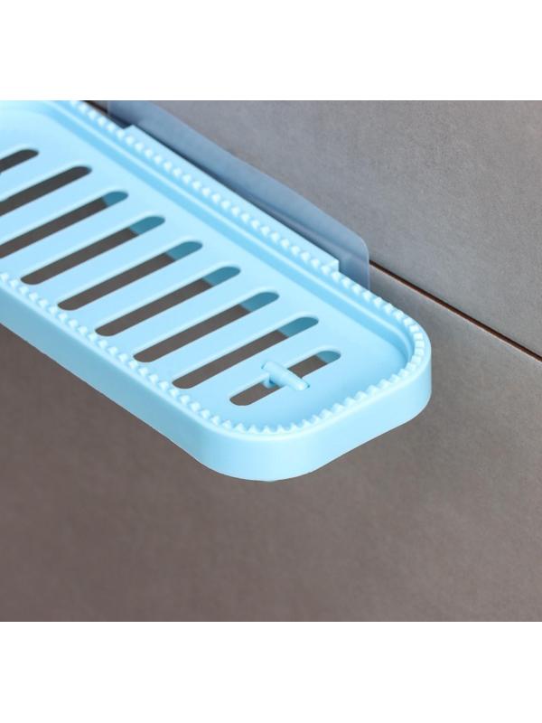 Полочка угловая на присосках Доляна, цвет МИКС