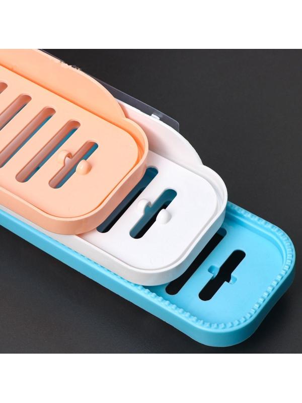 Полочка угловая на присосках Доляна, цвет МИКС