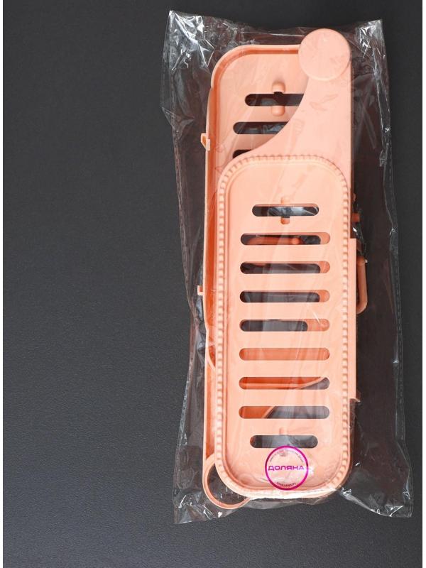 Полочка угловая на присосках Доляна, цвет МИКС