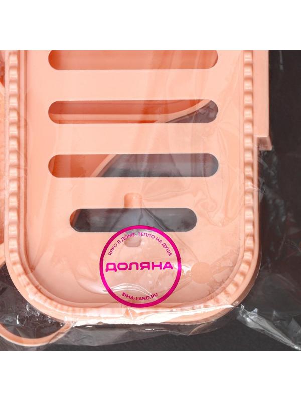 Полочка угловая на присосках Доляна, цвет МИКС