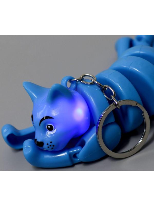 Развивающая игрушка «Кот» световая на брелке, цвета МИКС