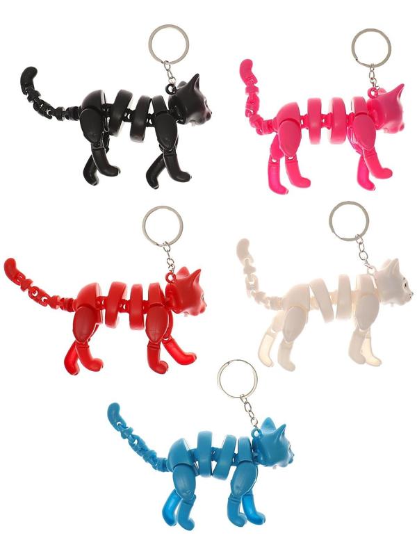 Развивающая игрушка «Кот» световая на брелке, цвета МИКС