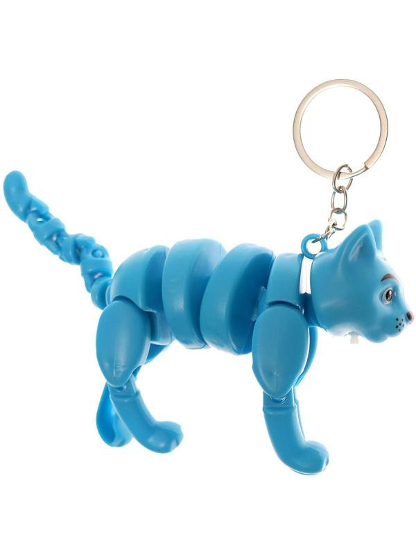 Развивающая игрушка «Кот» световая на брелке, цвета МИКС