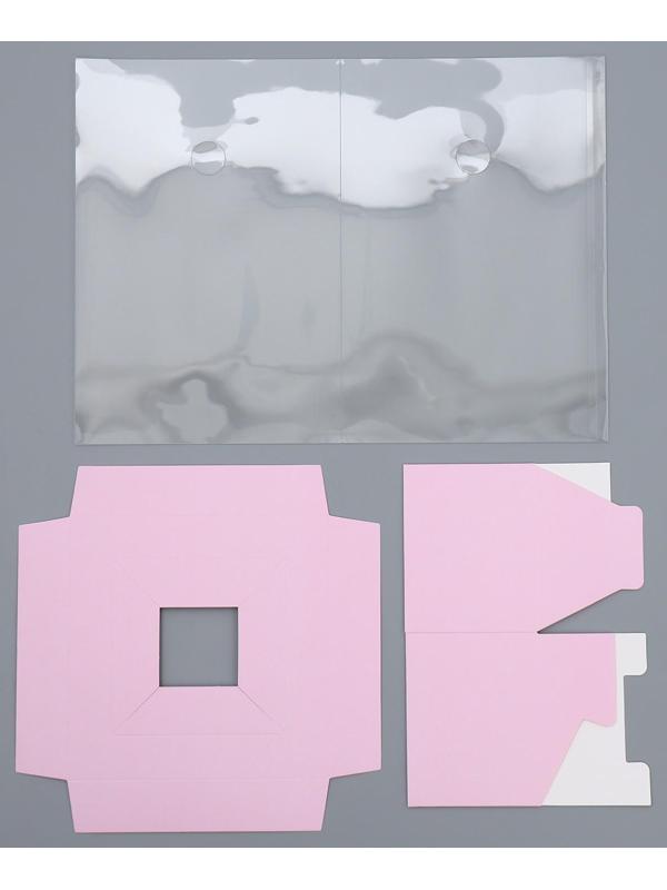 Коробка для цветов с вазой и PVC окнами складная «Love», 16 х 23 х 16 см