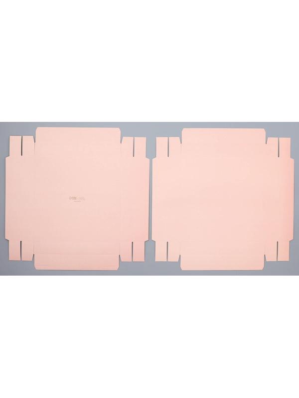 Коробка для цветов с вазой и PVC окнами складная «Персик», 23 х 30 х 23 см