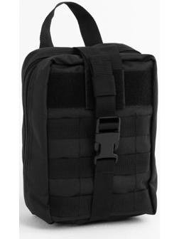Подсумок медицинский, отрывной тактический, черный, кордура - 500