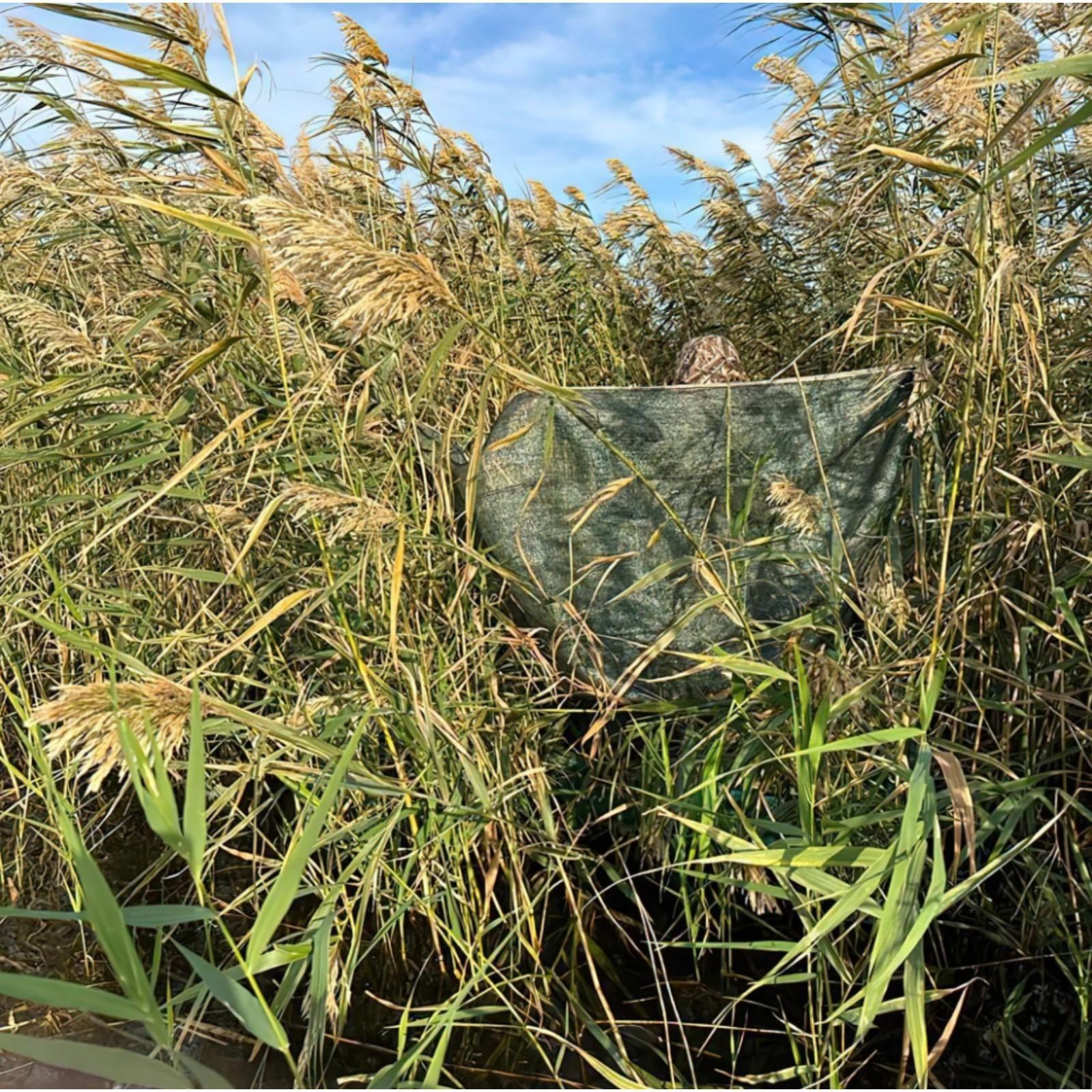 Сетка маскировочная затеняющая, 6 × 1,5 м, плотность 40 г/м², зелёно-бежевая