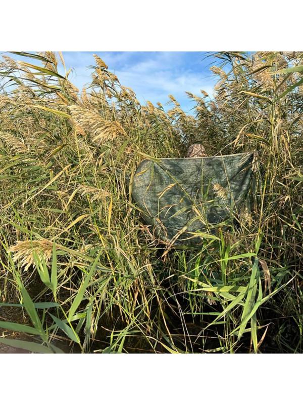 Сетка маскировочная затеняющая, 6 × 1,5 м, плотность 40 г/м², зелёно-бежевая