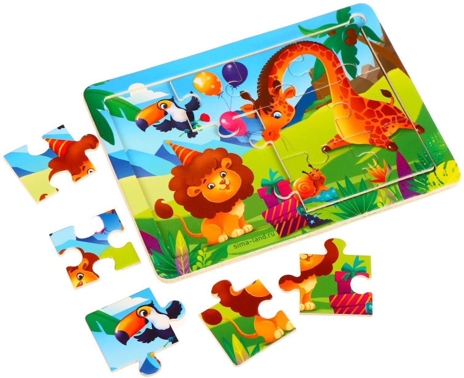 Пазл «Весёлый праздник», 15 х 11 см