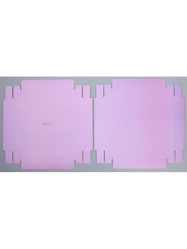 Коробка для цветов с вазой и PVC окнами складная «Лаванда», 23 х 30 х 23 см