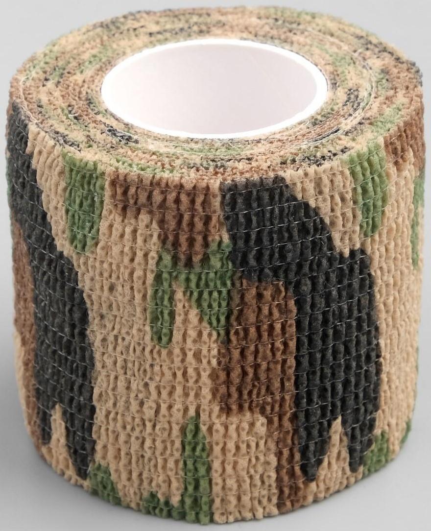 Лента маскировочная, камуфляж, песочный, 4,5м*5см