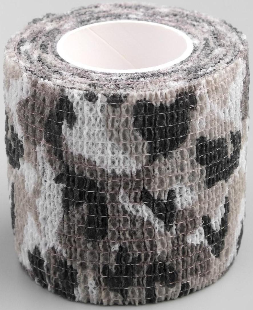 Лента маскировочная, камуфляж черно-белый, 4,5м*5см