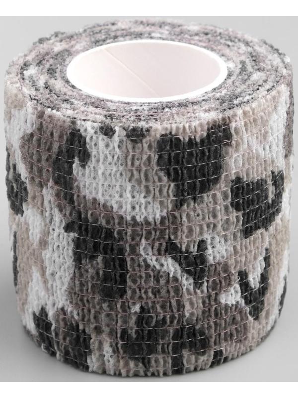 Лента маскировочная, камуфляж черно-белый, 4,5м*5см