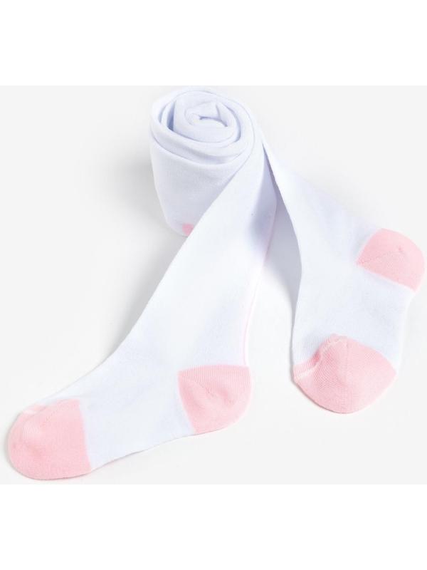 Колготки детские, цвет белый, рост 104-110