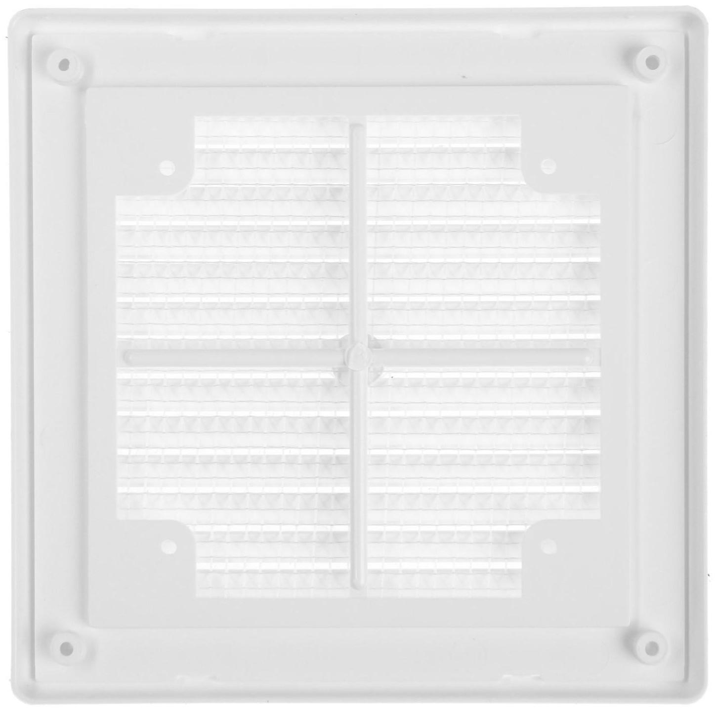 Решетка вентиляционная ZEIN Люкс ЛР1515, 150 x 150 мм, с сеткой, разъемная