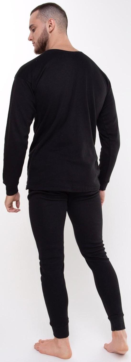 Термобелье мужское (джемпер, кальсоны) НАЧЁС, цвет чёрный, размер 48-50