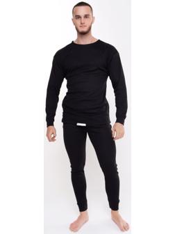 Термобелье мужское (джемпер, кальсоны) НАЧЁС, цвет чёрный, размер 48-50