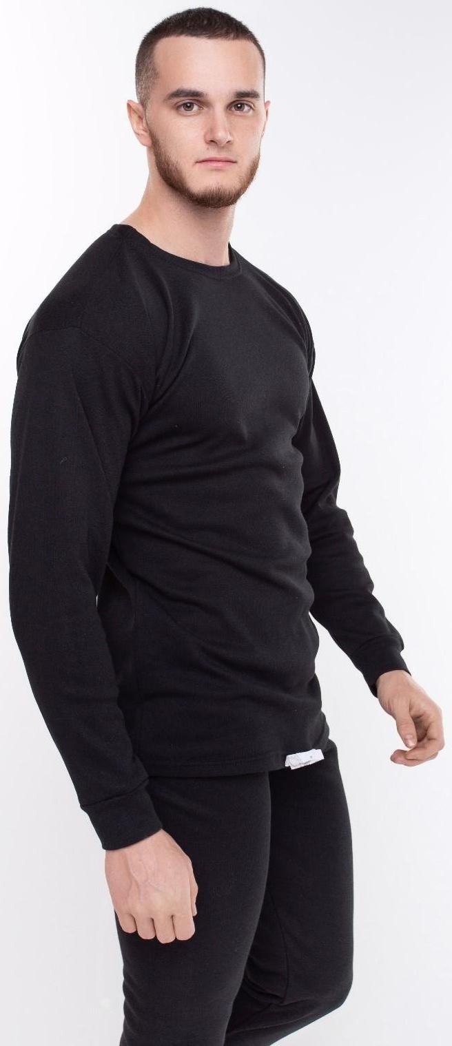 Термобелье мужское (джемпер, кальсоны) НАЧЁС, цвет чёрный, размер 56-58