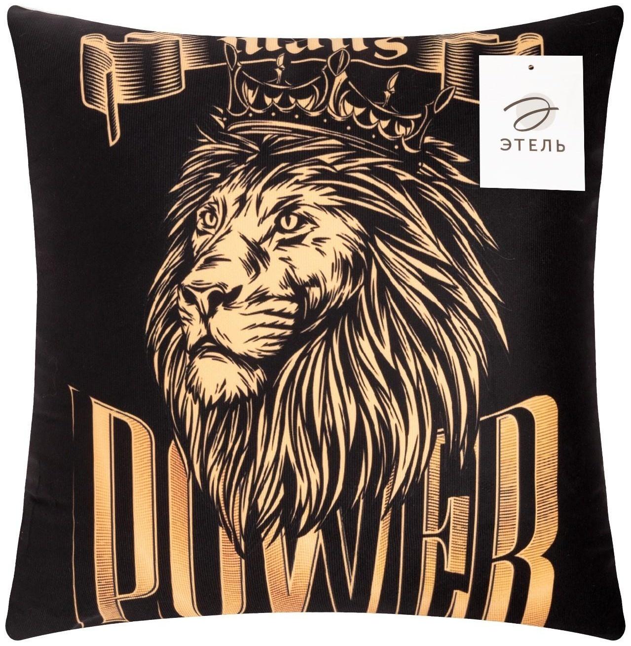 Подушка декоративная Этель Power 40х40 см, велюр, 100% п/э