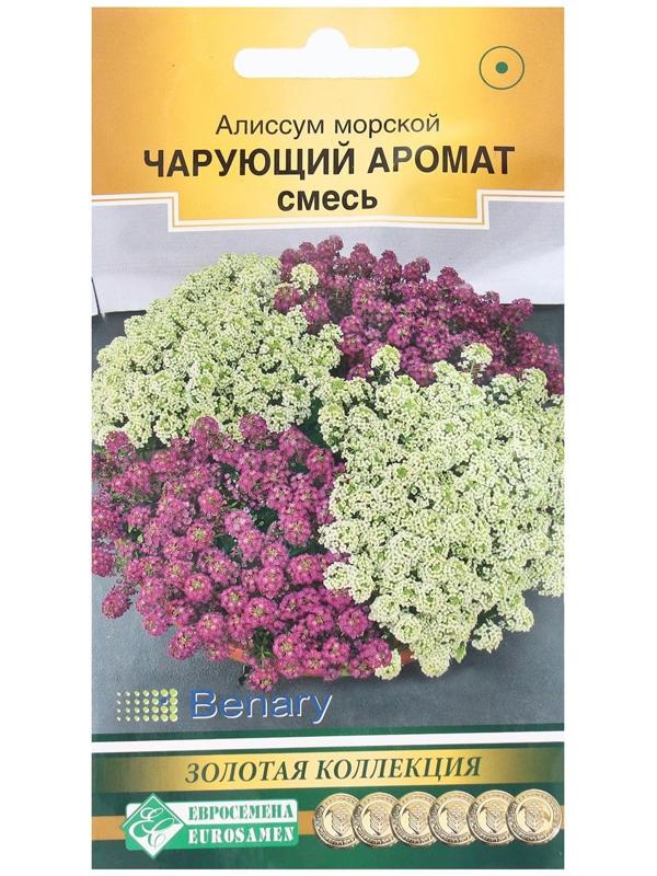 Семена Цветов Алиссум морской Чарующий Аромат, смесь, 10 шт