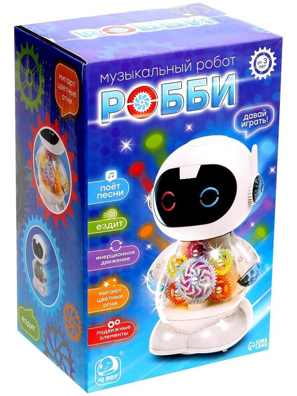 Музыкальный робот «Робби», русская озвучка, танцует, свет