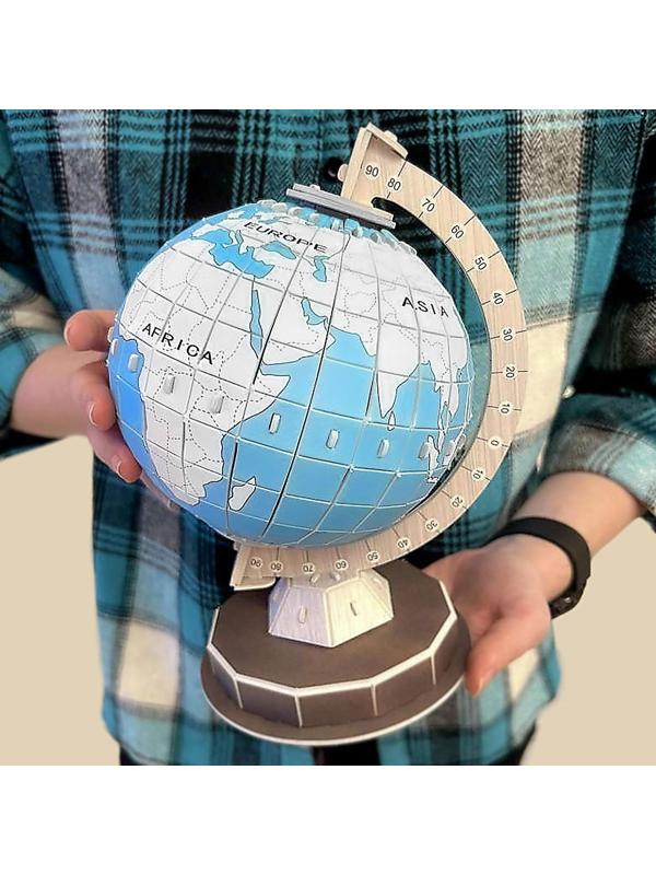 Конструктор «Глобус-раскраска», с фломастерами, 47 деталей