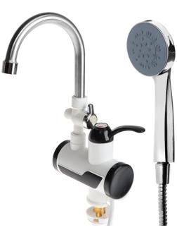 Кран-водонагреватель Luazon LHT-03, проточный, 3 кВт, 220 В, белый