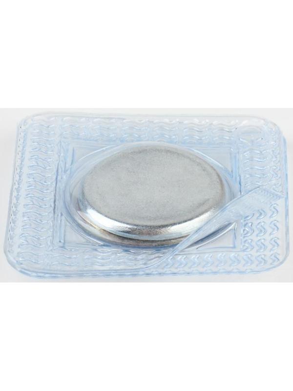 Кнопки магнитные потайные, d = 20 мм, 2 части, цвет серебряный