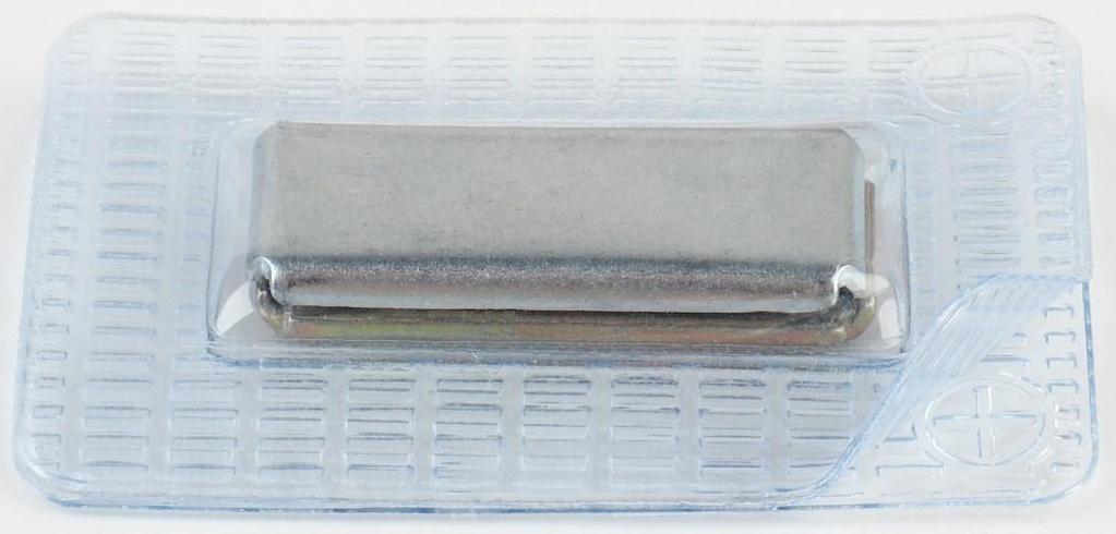 Кнопки магнитные потайные, 25 × 10 мм, 2 части, цвет серебряный