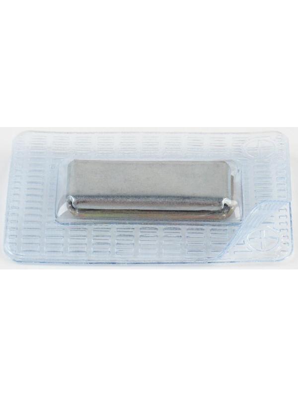 Кнопки магнитные потайные, 25 × 10 мм, 2 части, цвет серебряный