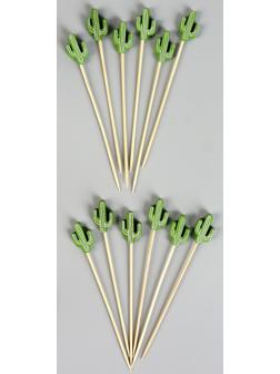 Шпажки «Кактус», в наборе 12 штук