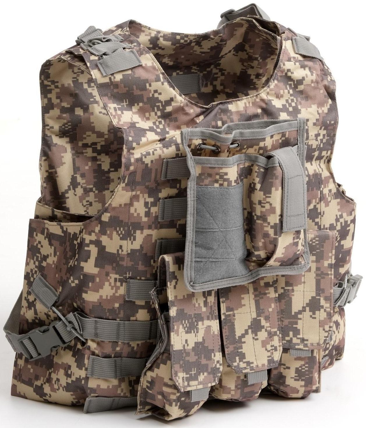 Жилет разгрузочный камуфляж серый