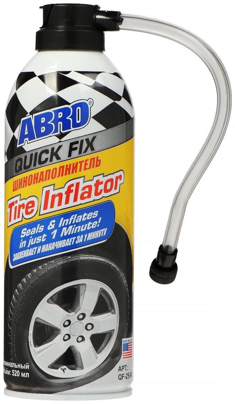 Шинонаполнитель антипрокол ABRO QF-25, 520 мл/340 г