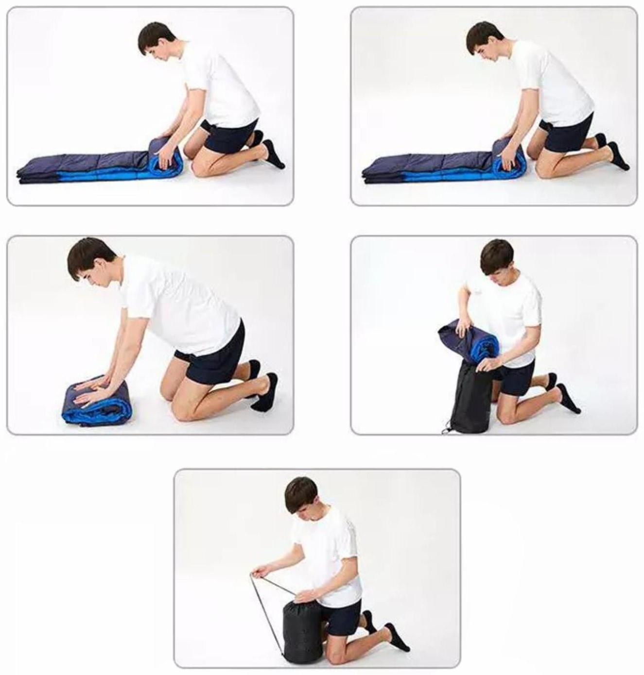 Спальный мешок туристический, 220 х 75 см, до -20 градусов, 600 г/м2 темный весенне-зеленый