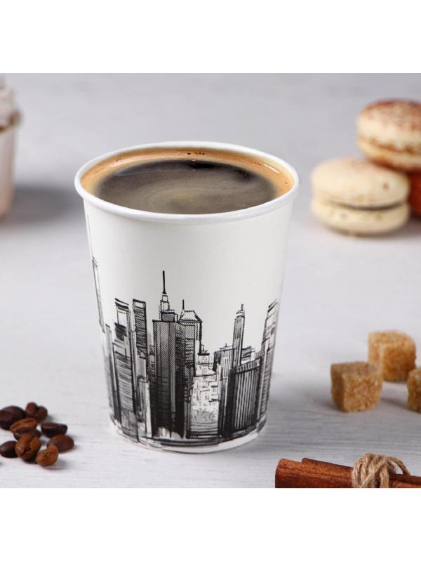 Стакан бумажный «Город светлый» , 250 мл, d=8 см