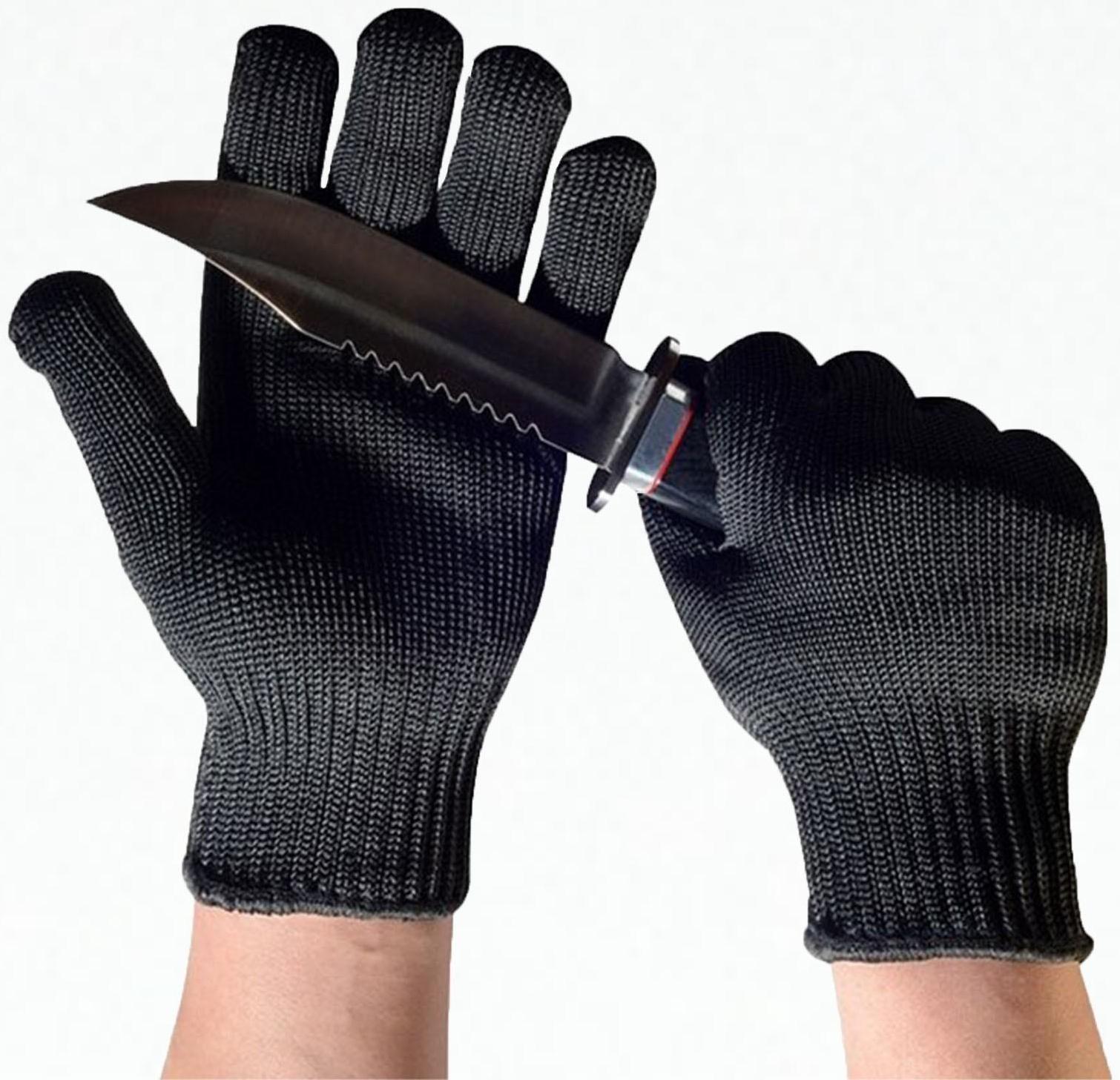 Перчатки защитные черные, M