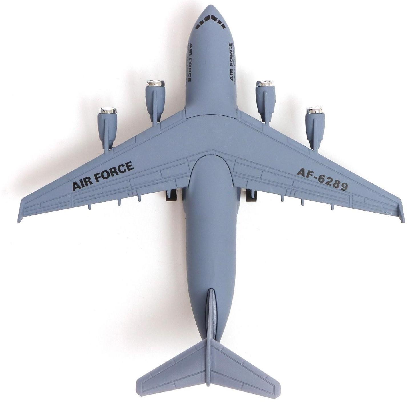 Самолёт металлический «Воздушные силы», инерционный