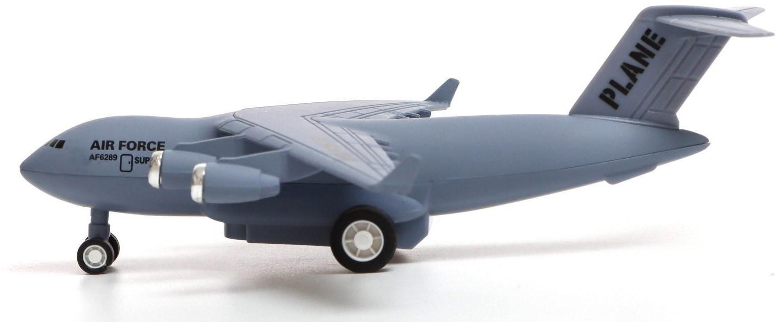 Самолёт металлический «Воздушные силы», инерционный